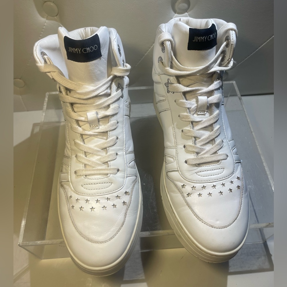 Jimmy Choo White senarrkers sz 40